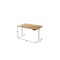 Homeroots 48" Adjustable Brown and White Stainless Steel Computer Desk 397742 - alternate 5
