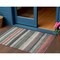 Homeroots 3' X 5' Pale Aqua Copper And Taupe Striped Washable Indoor Outdoor Area Rug 618262 - alternate 1