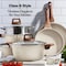 Bakken-Swiss 14-Piece Kitchen Cookware Set, Granite Non-Stick, Eco-Friendly, Oven-Safe, All Stoves BKCAS14CRM - alternate 6