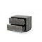 Homeroots 19" Gray Shagreen Two Drawer Nightstand 491585 - alternate 6