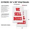 Signmission We Sell Boxes, Vinyl Decals Only 24 Inch x 36 Inch, Vinyl Decal, 2PK DSB-2436-2PACK-We Sell Boxes - alternate 2