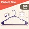 Campior Premium Clothes Hangers, Slim, Durable Plastic with Shoulder Grooves, Purple, 180PK CMPPLH180PU - alternate 9