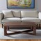 Homeroots 50" Walnut Solid Wood Cross Legs Coffee Table 564934 - alternate 1