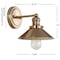 Jonathan Y July 7.88" 1-Light Industrial Farmhouse Metal Vanity Light, Brass Gold JYL7429A - alternate 14