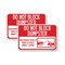 Signmission Do Not Block Dumpster - Unauthorized Vehicles Towed at , 12'' X 18'', Heavy Gauge Aluminum, 2PK A-1218-2PACK-24165 - alternate 1