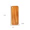 Homeroots Natural Rounded Rectangle Narrow Anti-Bacterial Cutting Board 469160 - alternate 3