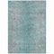 Homeroots 9' X 12' Teal Blue Gray And Charcoal Oriental Washable Indoor Outdoor Area Rug 588844 - alternate 7