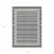 Homeroots 3' X 5' Black And Beige Striped Washable Indoor Outdoor Area Rug 610456 - alternate 9