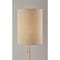 Homeroots 28" Black and Gold Marble and Metal Table Lamp With Beige Drum Shade 524624 - alternate 7