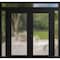Vdomdoors Front Exterior Prehung Metal-Plastic Double Doors Frosted Glass / MANUX 8102 Matte Black / Office C MANUX8102DEXD-BLK-W14+72+14xH80+14-LH-I - alternate 1
