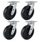 Hyw Products Heavy Duty Caster Set 8in Phenolic Wheels, 4 Swivel, 4PK 40-80S-A1-PH-4 - alternate 1