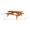 Homeroots 94" Red Solid Wood Outdoor Picnic Table 525001 - alternate 4