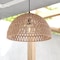 Vaxcel Nassau 1L LED Compatible Matte Black Transitional Pendant Light Natural Woven Rope Shade P0405 - alternate 8