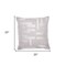 Homeroots 20" Ivory Geometric Cotton Blend Throw Pillow With Embroidery 549416 - alternate 4