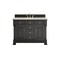 James Martin Vanities Brookfield 48" Single Vanity, Black Onyx, w/ 3 CM Siberian Silestone Top 547-V48-BKO-3SFR - alternate 1