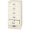 Fireking 6 Drawer, 1 Hr Fire, Vertical, 25" wide for Card Check & Notes Ivory White 6-2552-CIW - alternate 4