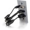 C2G HDMI, VGA, 3.5MM AUDIO AND USB PASS THROUGH SINGLE GANG WALL PLATE - ALUMINUM 39707 - alternate 3