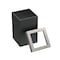 Gatco Modern Square 3 Gal. Wastebasket, Matte Black/Satin Nickel Lid 1915SN - alternate 4