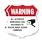 Signmission Video Surveillance Shield Label Set Warn, 6 inch X 6 inch, Plastic Sign, 2PK SHI-P-2PACK-6-467 - alternate 1