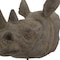 Homeroots 17" Brown Resin Rhinoceros Tabletop Sculpture 574105 - alternate 5