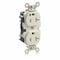Leviton Straight Blade Receptacle, 5-20R, 20 A, 125V AC, Surface Mount, Self-Grounded M8300-SGT - alternate 1