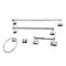 Kingston Brass 5-Piece 18" and 24" Towel Bars Bathroom Accessory Set, Polished Chrome BAHK602124781 - alternate 1