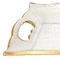Homeroots 20in Clear And Gold Seeded Glass Serving Tray With Handles 375753 - alternate 4