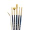Princeton RealValue Brush Set, Gold Taklon Bristles, Short Handle Mixed Media Paintbrush, 6-Piece Set, 2PK PR9133 - alternate 3