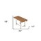 Homeroots 18" X 36" Brown Teak Rectangular Shower Bench 549356 - alternate 4