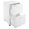 Lavish Home File Cabinet 2-Drawer Cabinet with Lock and Deep Drawer Storage Rolling Filing Organizer, White 80-FC-3-WHT - alternate 6