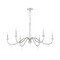 Z-Lite Toussant  Brushed Nickel 6 Light Chandelier 6103-45BN - alternate 6