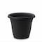 Crescent Garden Emma 25" Classic Round Plant Pot, Black, 6PK AZ142594C - alternate 1