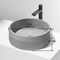 Vigo Cypress Concreto Stone Round Fluted Bathroom Vessel Sink VG04072 - alternate 6
