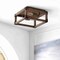 Jonathan Y Magnolia 11.5" 2-Light Iron Rustic Farmhouse LED Flush Mount, Brown JYL7472A - alternate 9