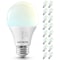 Luxrite A19 LED Light Bulb 60 Watt Equivalent, CRI90, 5CCT Selectable 2700K 3000K 3500K 4000K, 16PK LR21476 - alternate 1