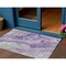 Homeroots 3' X 5' Purple And Ivory Abstract Washable Indoor Outdoor Area Rug 617602 - alternate 1