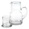 Homeroots Set of Two Clear Crystal Glass Stemless Carafe And Drinking Glass 375883 - alternate 1