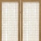 Homeroots 71" Clear Folding Three Panel Screen Room Divider 342720 - alternate 4