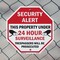 Signmission Security Alert This Property Under, 10 inch X 10 inch, Aluminum Metal Signs, 2PK OC-A-2PACK-10-184 - alternate 6