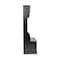 Flash Furniture Fraser 40" Wide Hall Tree with Double Door Storage Bench, Coat Rack with 4 Black Double Hooks, and 2 Upper Storage Cubbies in Black NAN-FY-HY-HT04-BLK-GG - alternate 8