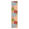 Homeroots 12' Ivory Green Blue Red And Orange Floral Indoor Outdoor Runner Rug 546702 - alternate 9