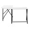 Homeroots 55" White and Black L Shape Computer Desk 376540 - alternate 9