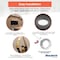 Bulbrite 7" Round 10.3-W 3000K LED Flush Mount Light, 1150 Lumens, Nickel Finish 773606 - alternate 9