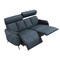 Homeroots 73" Blue Leather Reclining USB Sofa 719569 - alternate 6