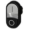 Siemens Twin pushbutton, 22 mm, round, plastic, white: I, black: O 3SU1000-3BB61-0AK0-ZY19 - alternate 3