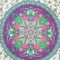 Homeroots 88" X 84" Green Purple And White Floral Cotton Hanging Tapestry 397423 - alternate 6