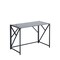 Homeroots 43" Black Glass and Metal Computer Desk 635719 - alternate 1
