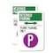 Signmission Reserved Parking - Permit Parking Only with Symbol and , 12'' X 18'', Heavy Gauge Aluminum, 2PK A-1218-2PACK-23146 - alternate 1