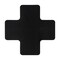 Brady ToughStripe Max Floor Marking Cross 2 in W x 5 in H Black, 48PK 177104 - alternate 1