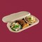 Chuk Bowl 16 oz oval with Snap Lock, Natural Molded Fiber, 1000 Count Case, 1000PK BW-16-OV - alternate 3